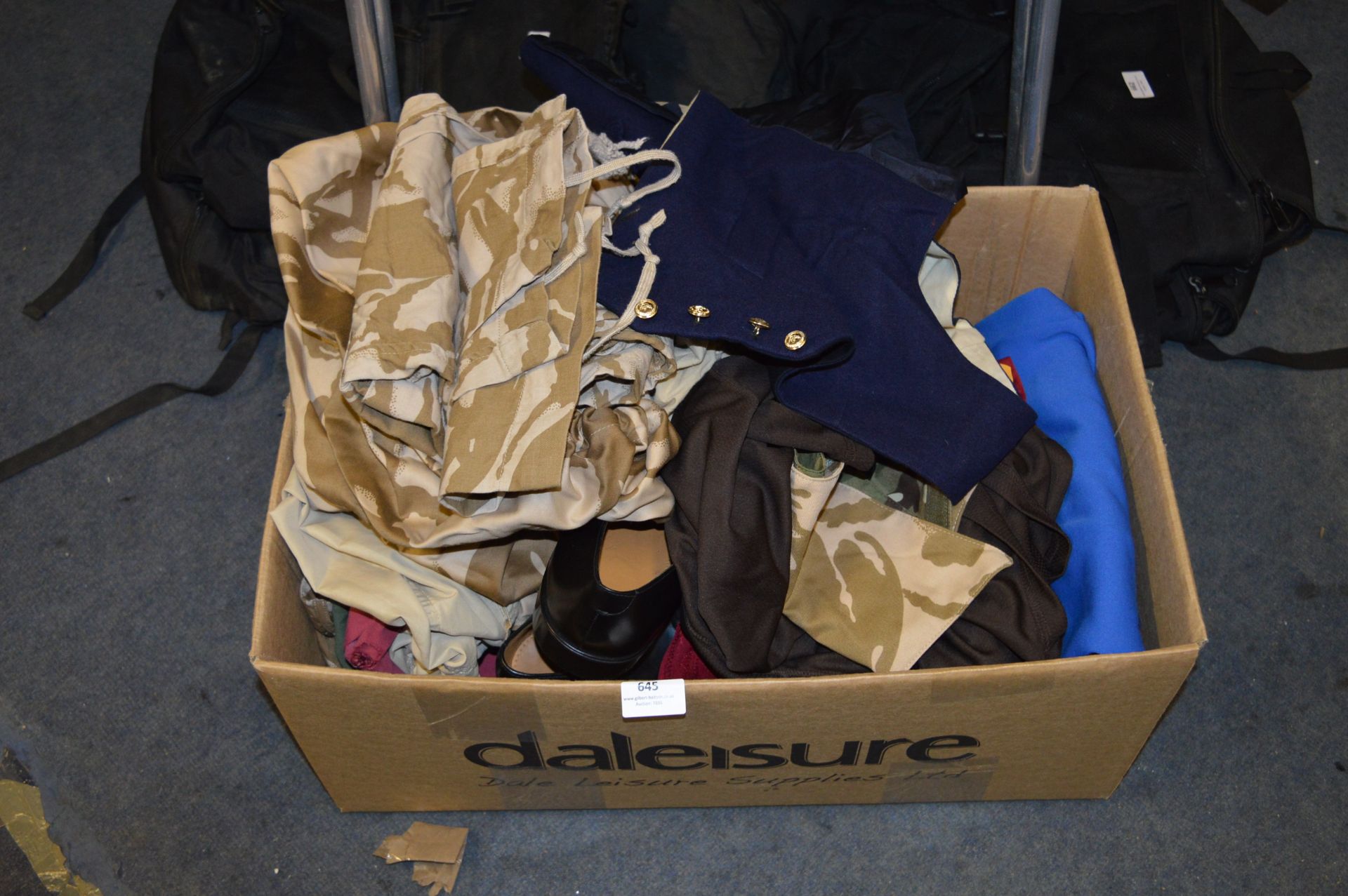 Box of Assorted Military Clothing; Fuslilers T-Shi