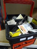 Box of Mixed Screws, Screwdrivers, Cable clips etc