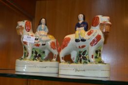 Pair of Staffordshire Style Figurines - Prince & P