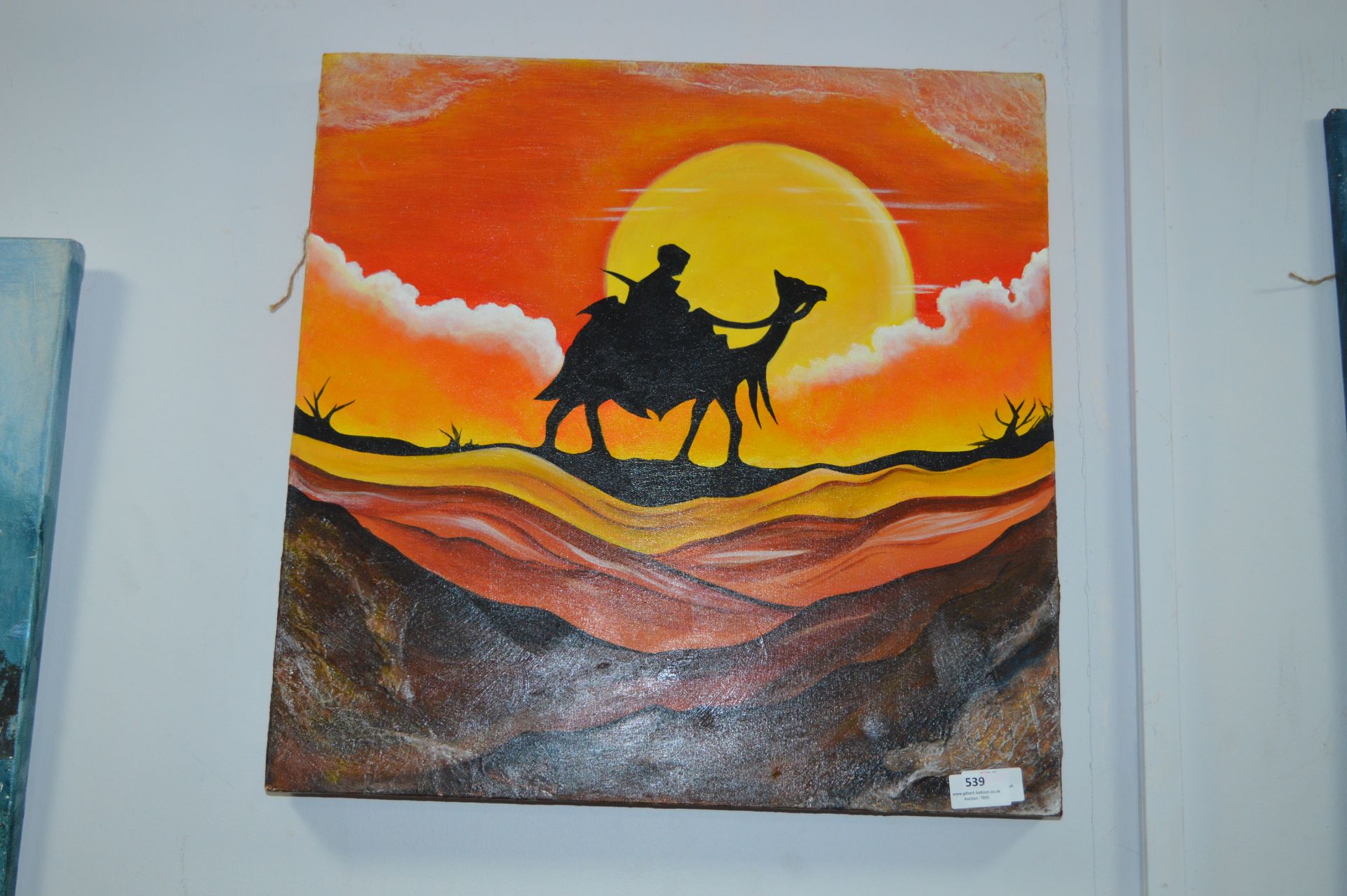Acrylic Painting on Canvas - Boy on Camel by Dean