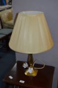 Brass Table Lamp with Shade