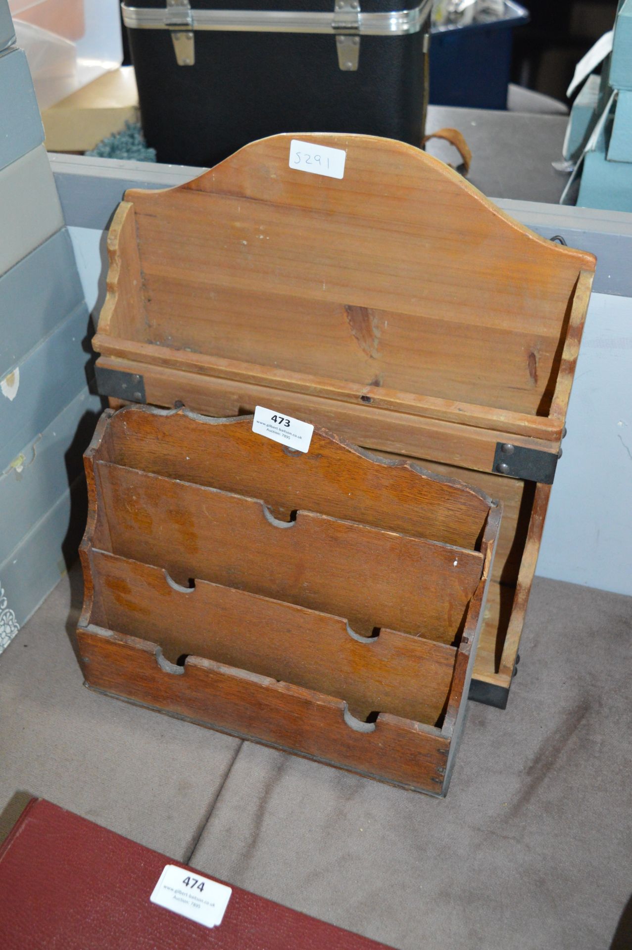 Oak Letters Rack and a Pine Shelf