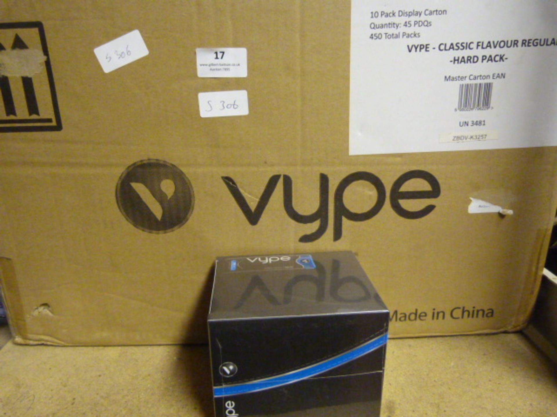Box of 45x10 Vype eCigarettes Classic Flavour Packs