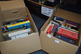 Two Boxes of Fiction and Nonfiction Books