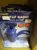 Four Blue FM Tap Radios