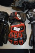 AM Leather Motorcycle Gloves Size:Small
