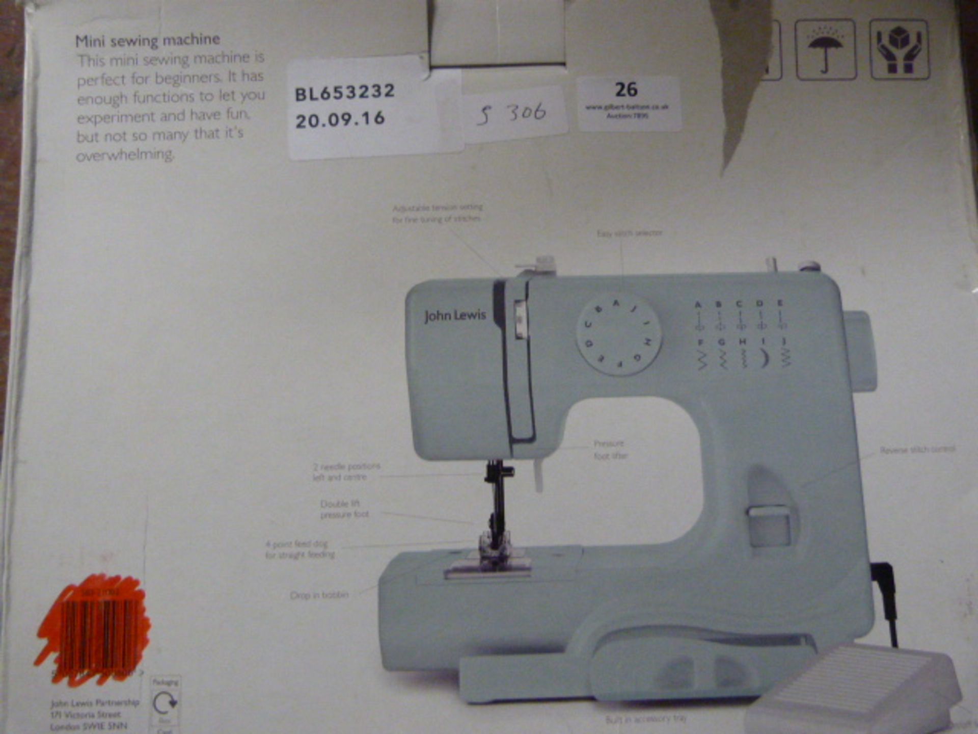 John Lewis Mini Sewing Machine