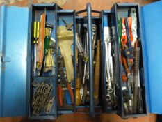 Toolbox and Contents Including Spanners, Ratchets,