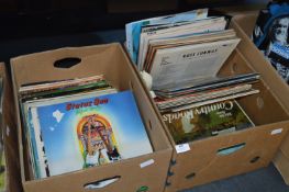 Two Boxes of LP Records