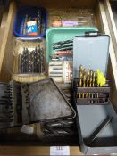 Drawer Containing Drill Bits