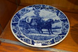 Large Delft Blue & White Charger