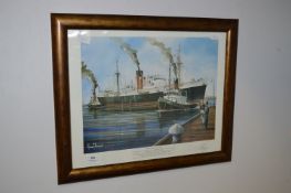 Framed Adrian Thompson Print - Home From the Med