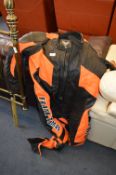 Frank Thomas Full Leather Motorcycle Suit (Orange