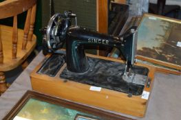 Singer Tabletop Hand Wound Sewing Machine