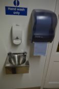 *Stainless Steel Wash Hand Basin, Soap Dispencer a