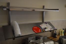 *Wall Mounted Stainless Steel Shelves - 120cm x 35cm