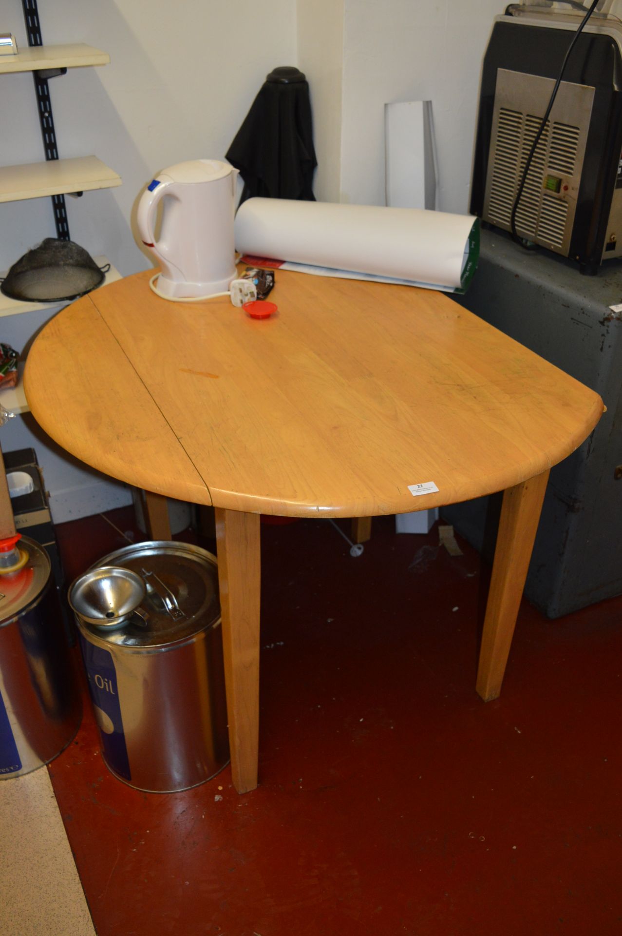 *Circular Beech Dining Table