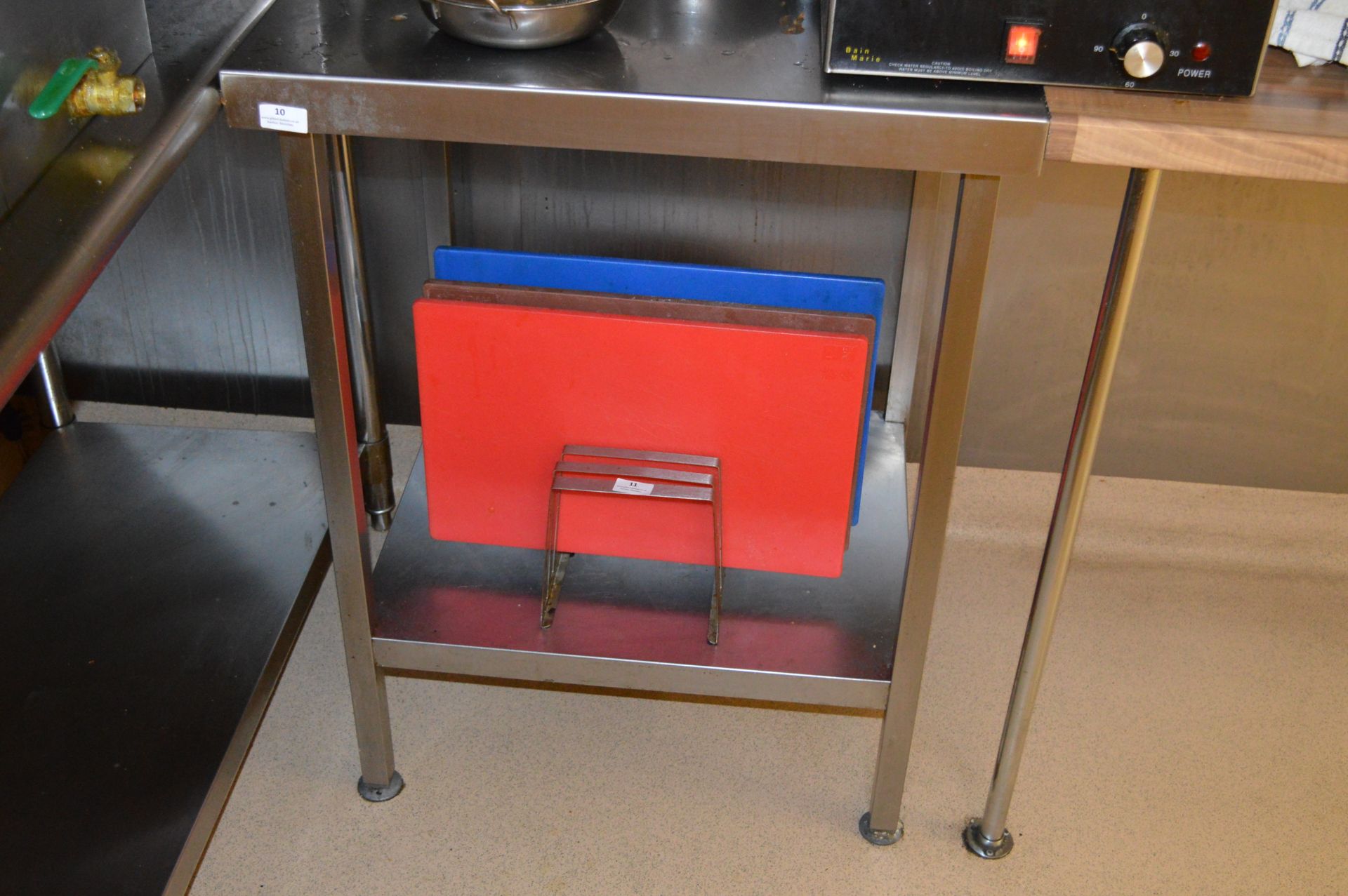 *Stainless Steel Preparation Table with Undershelf