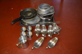 *Stainless Steel Dishes, Sauce Boats, Frying Pans,