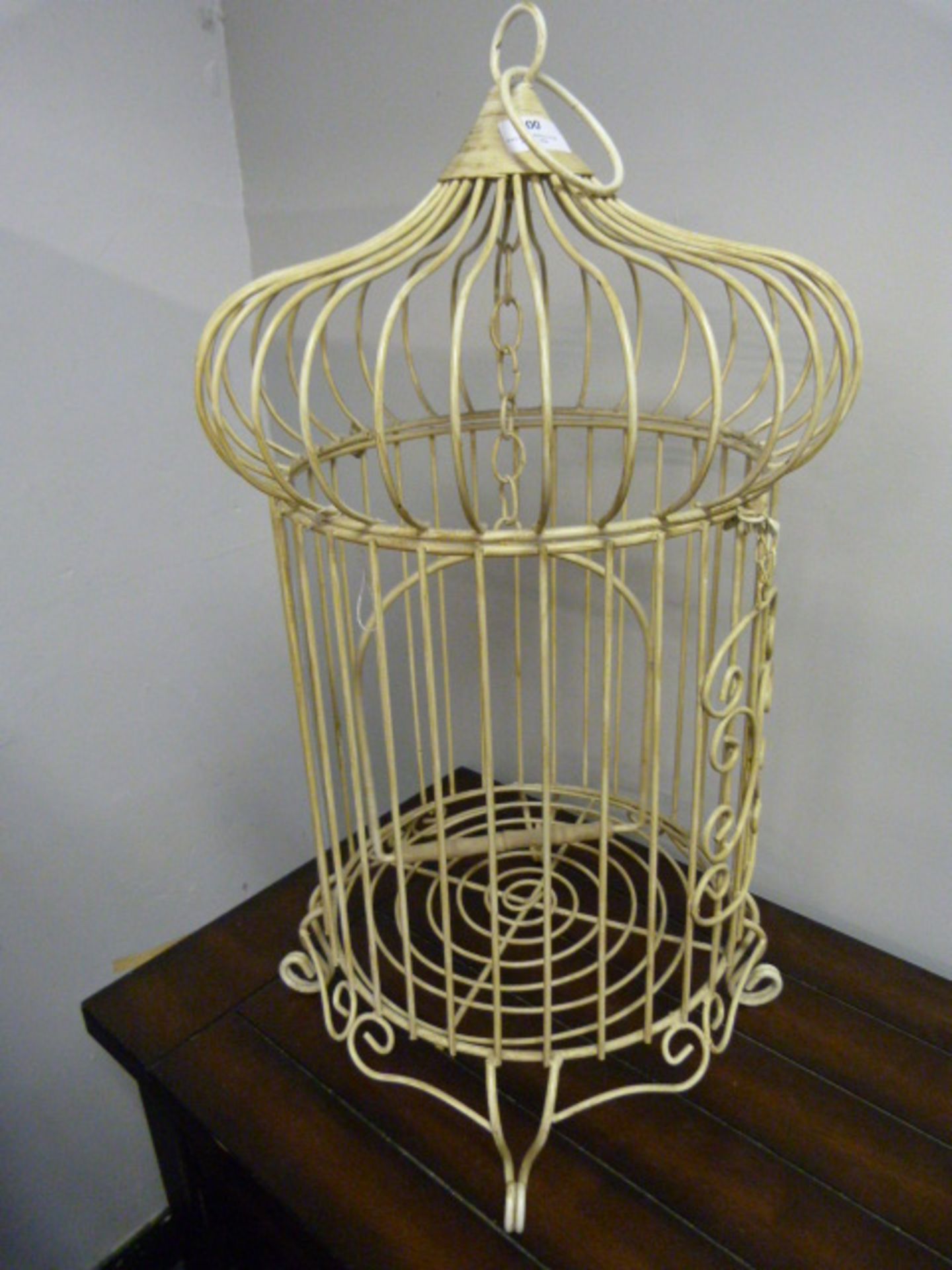 Painted Metal Birdcage