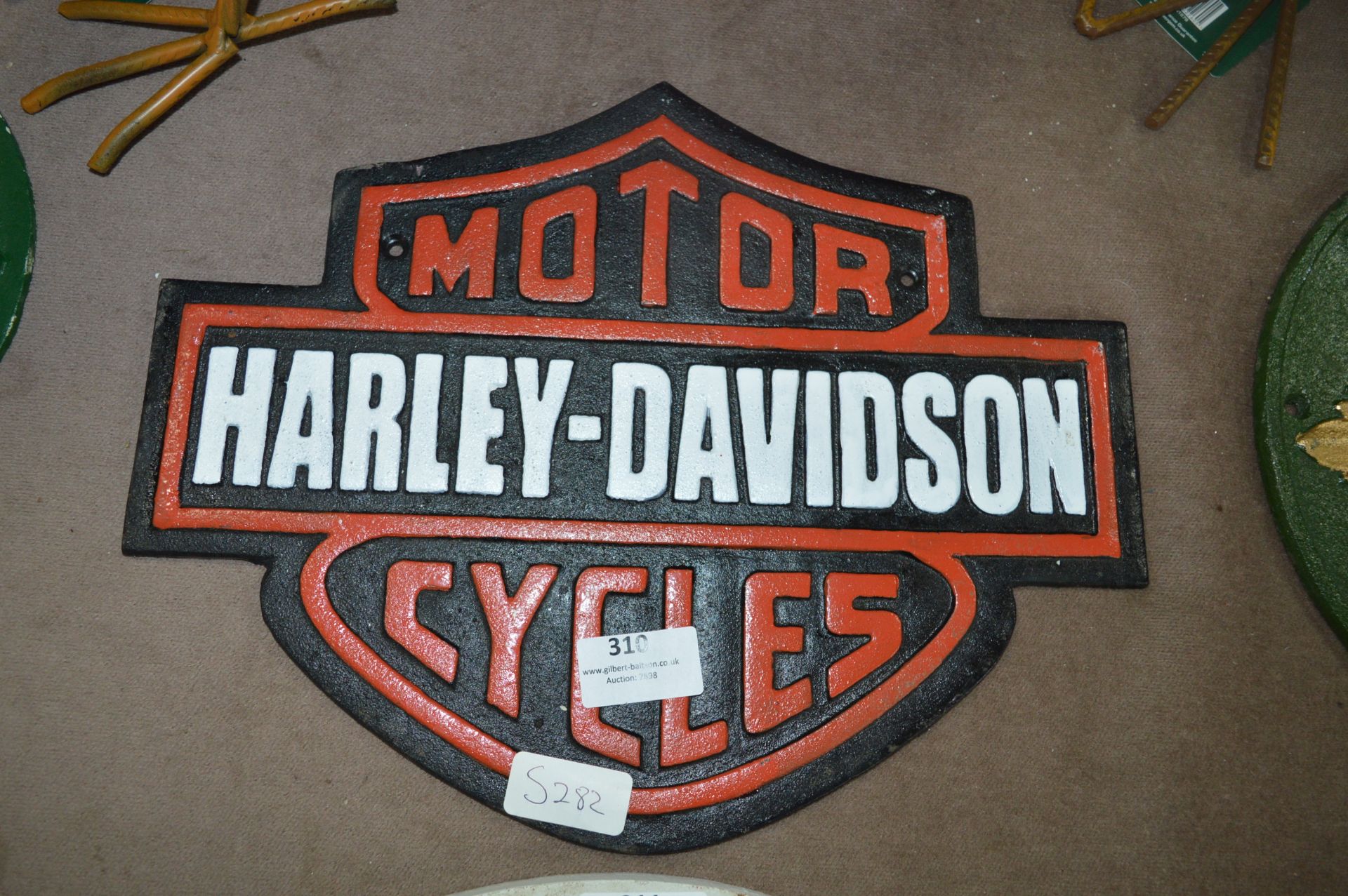 *Cast Metal Sign - Harley Davidson Motorcycles