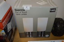 *Sienna Chrome Tabel Lamps