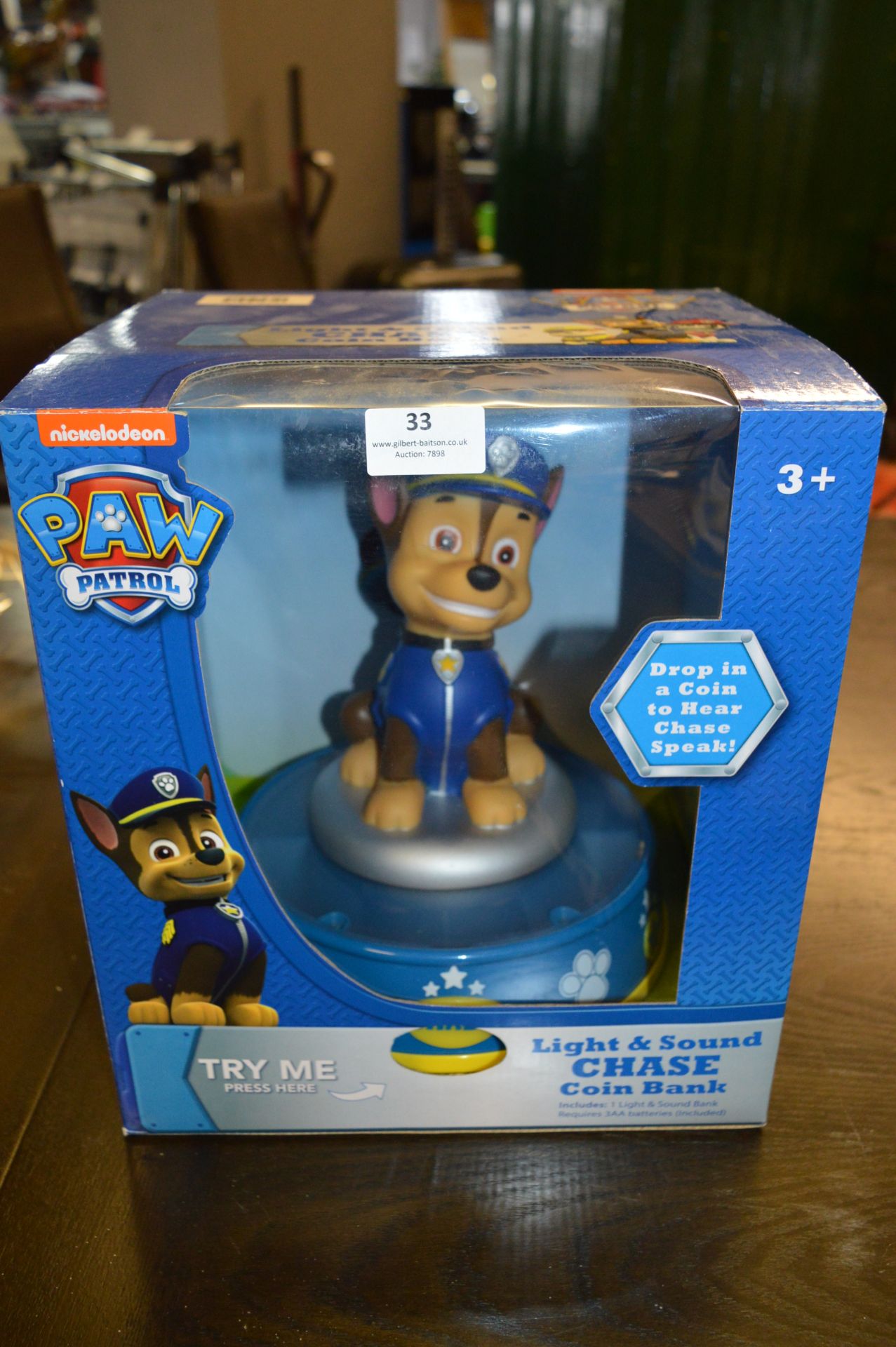 *Paw Patrol Light & Sound Chase Coin Bank