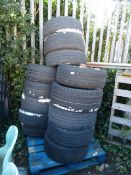 *Pallet of 18 Car Tyres