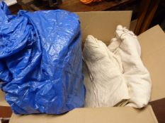 Box Containing Dust Sheets and Tarpaulin