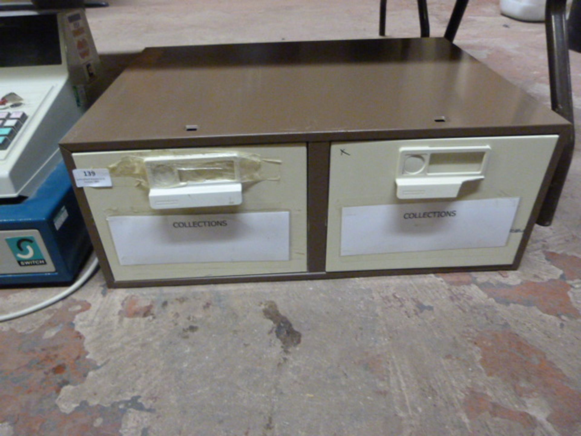 *Two Drawer Cabinet (Coffee & Cream)