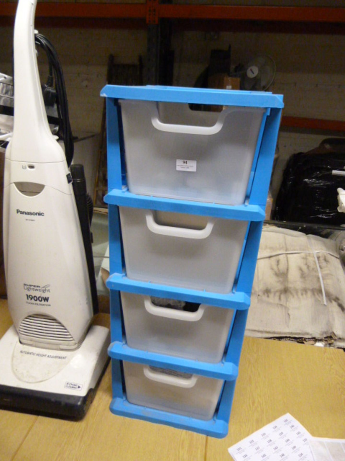 *Set of Plastic Storage Drawers Containing Various Glasses Frames etc.