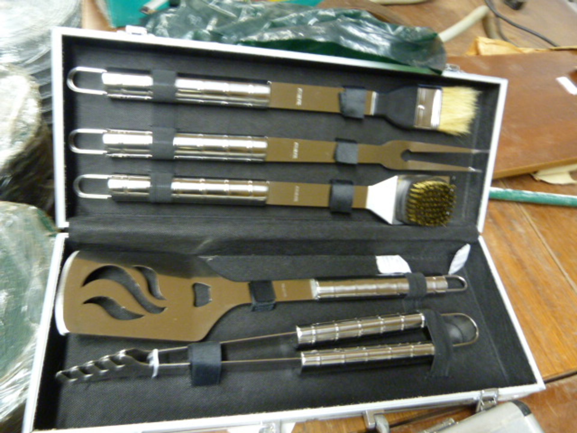 Case Containing Chef Set Including Meat Fork, Spat
