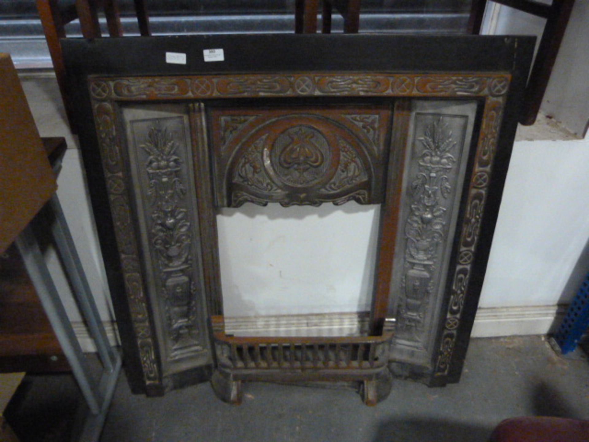 Reproduction Victorian Cast Iron Fire Surround wit