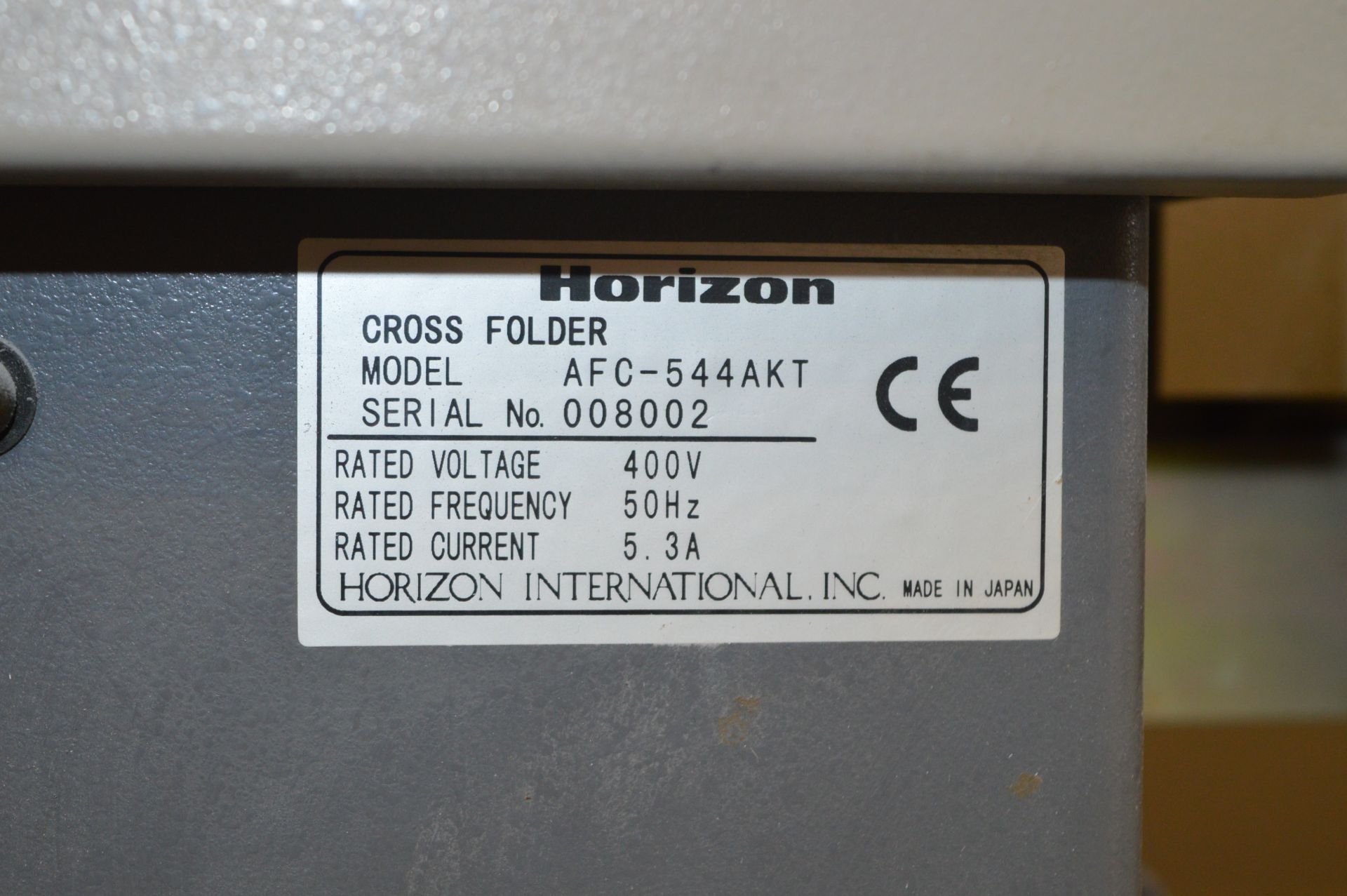 *Horizon Cross Folder Model: AFC-544AKT - Image 3 of 4