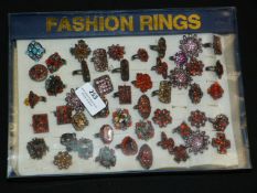 Tray Containing 50 Assorted Fashion Ring