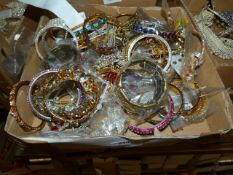 Tray of Assorted Asian and Costume Bangles, etc.