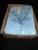 Box Containing 10 Dhoom Design Tops in Various Siz