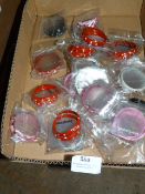 Box Containing Twenty Pairs of Fashion Hoop Earrin