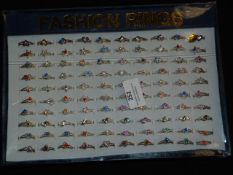 Tray Containing 50 Assorted Fashion Ring