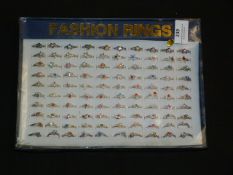 Tray Containing 100 Fashion Rings