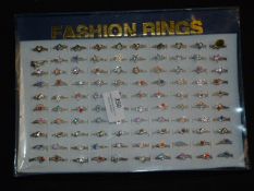 Tray Containing 100 Assorted Fashion Ring