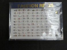 Tray Containing 100 Fashion Rings
