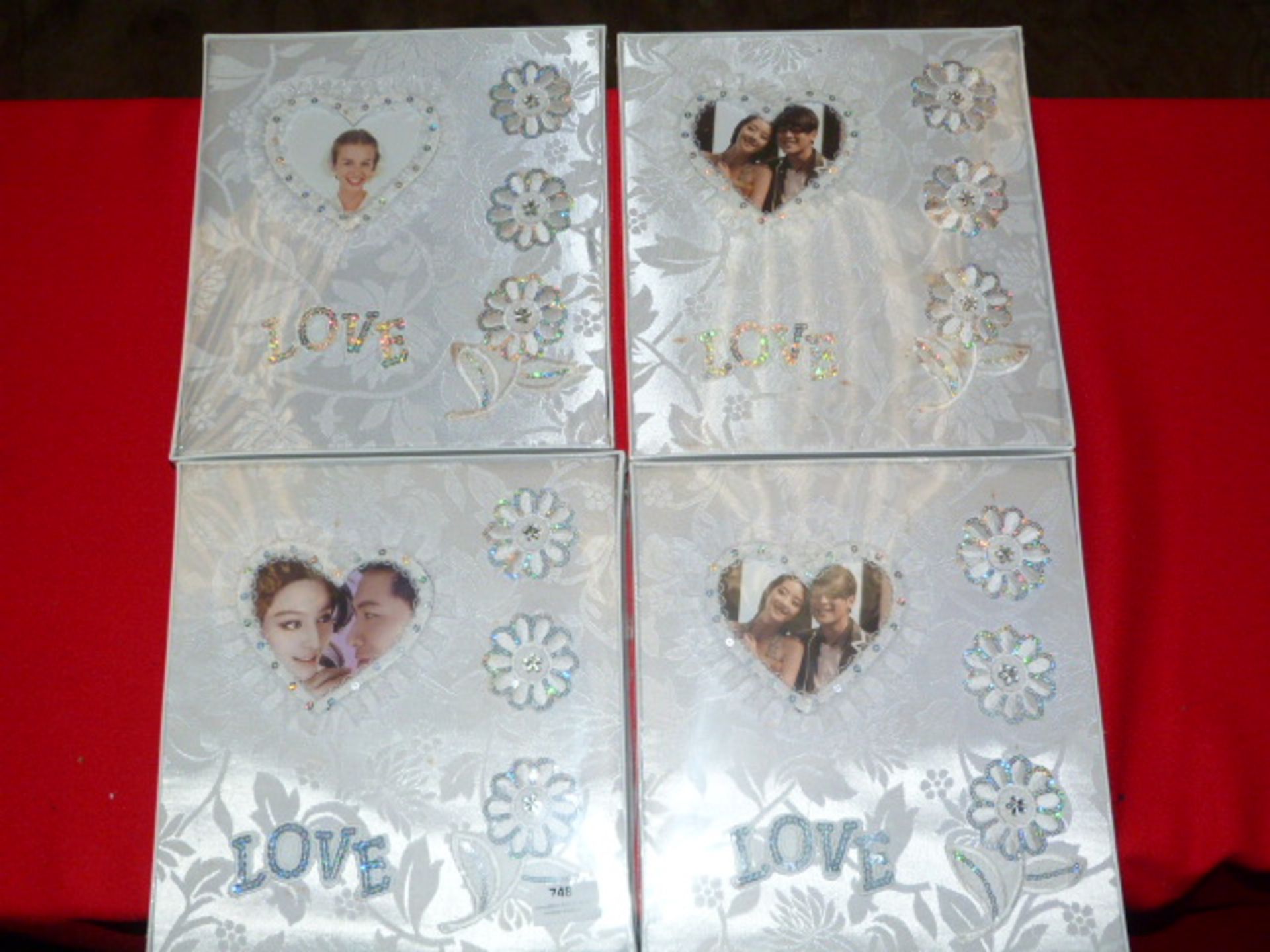 Four Assorted Wedding Albums