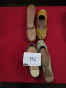 Box Containing Four Pairs of Asian Style Shoes (Assorted Colourways and Sizes)