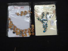 Two Gift Boxes Containing Asian Style Jewellery Se