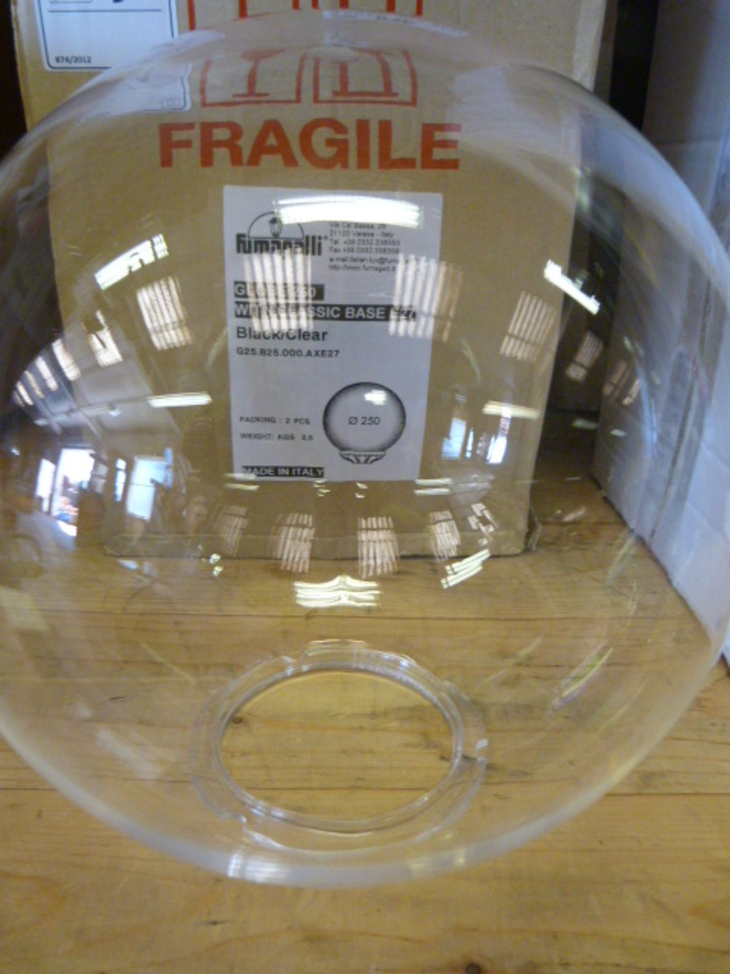 *Two Fumagalli Globes (Clear)