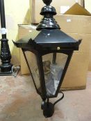*Victorian Style Black Metal Lamp