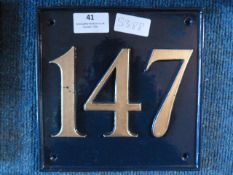 *Small Metal House Sign - 147