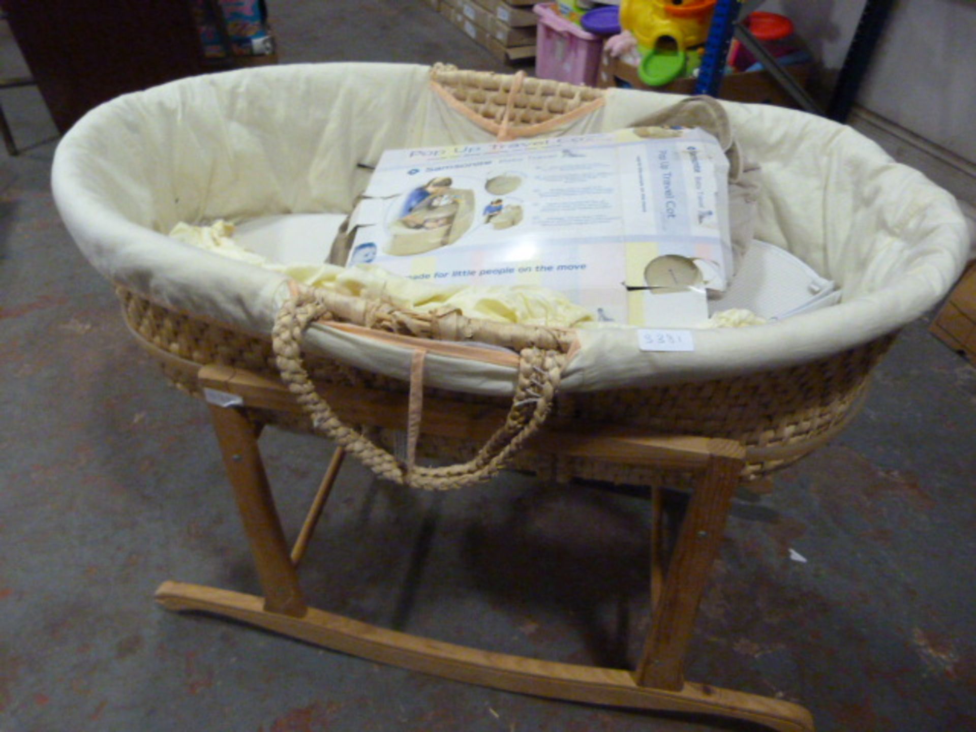 Mosses Basket and Pop Up Travel Cot