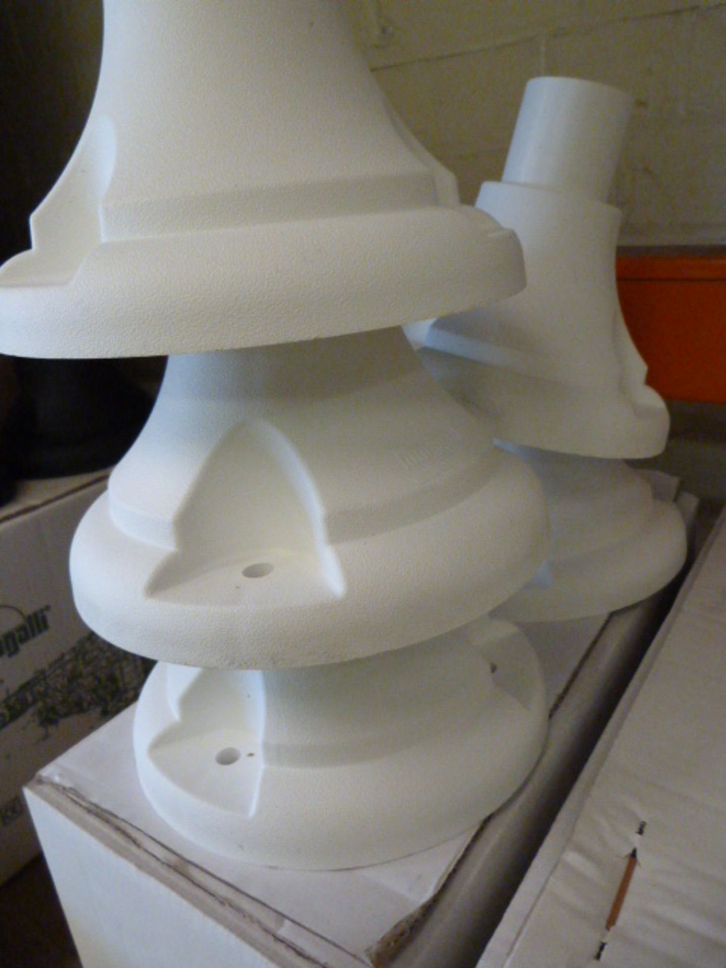 *Five Fumagalli Lamp Bases (White)